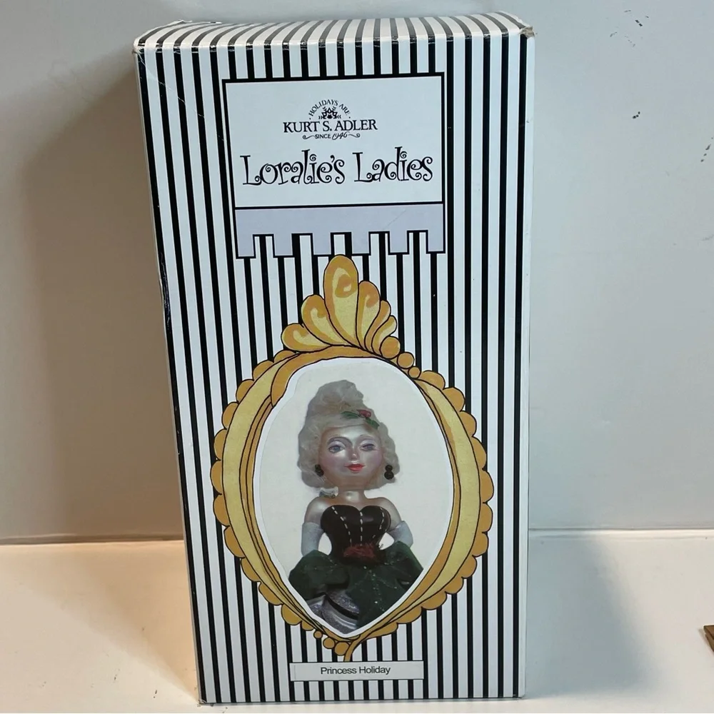 KURT ADLER Glass LORALIE'S LADIES Christmas Ornament 2006 Princess Holiday